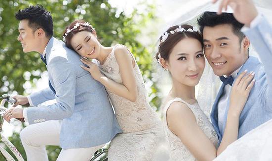 陈赫与许婧婚纱照