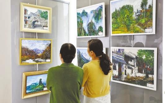 “心中风景”油画展在沙坪坝区图书馆开展