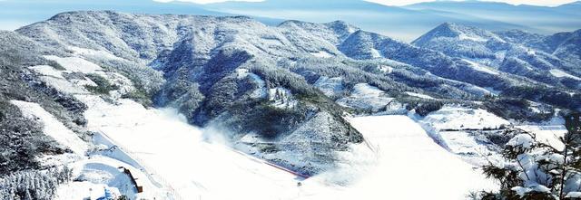 石柱白天池滑雪场图片