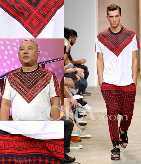 郭德纲撞衫韩火火 都爱纪梵希