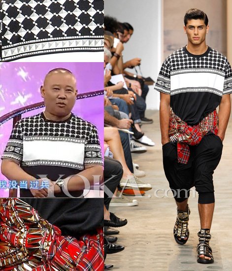 郭德纲撞衫韩火火 都爱纪梵希