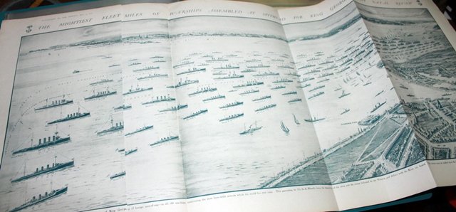 乔治五世加冕阅舰仪式军舰排列图