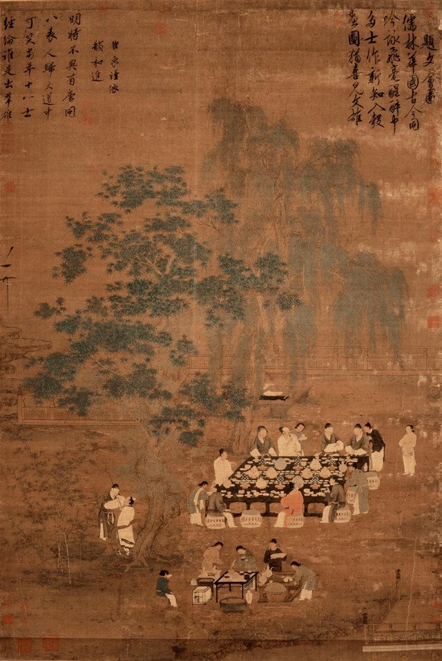 宋徽宗《文会图》