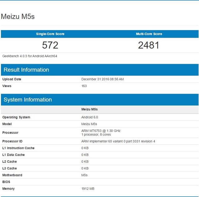 3ghz主频的mt6753八核处理器,拥有2gb内存和搭载andriod 6.