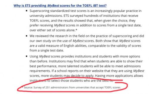 “托福成绩接受拼分”新政全面解读，对留学申请将造成哪些影响？