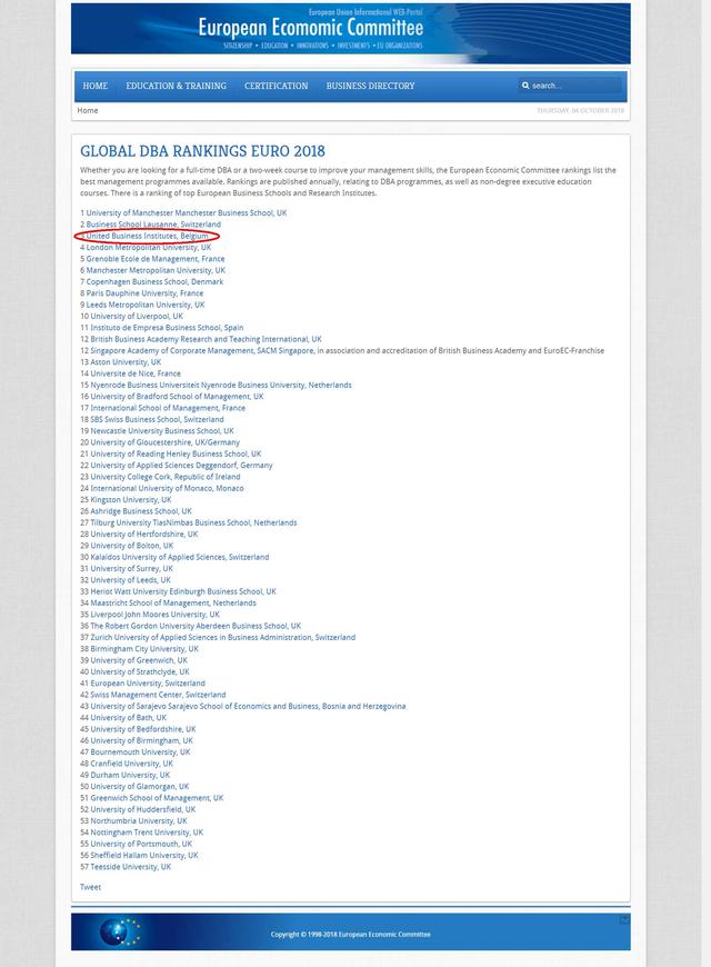 dba排行_DBA排名网赫特福德大学DBA工商管理博士项目(联合国教科文...
