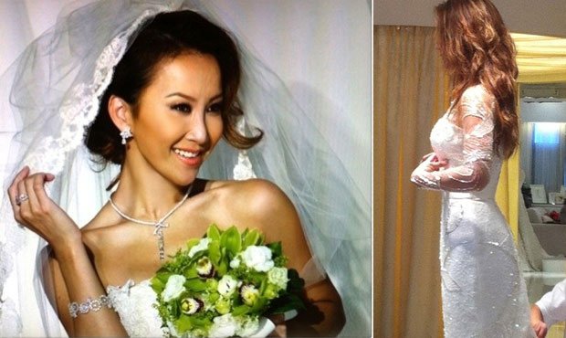李玟自曝婚纱照 与网友分享幸福