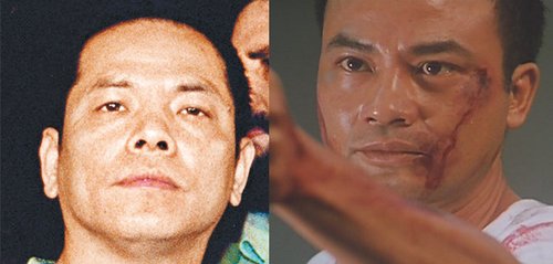 古惑仔在香港电影中的行事风格观众见得多了,嘴里叼着牙签,手拿西瓜刀