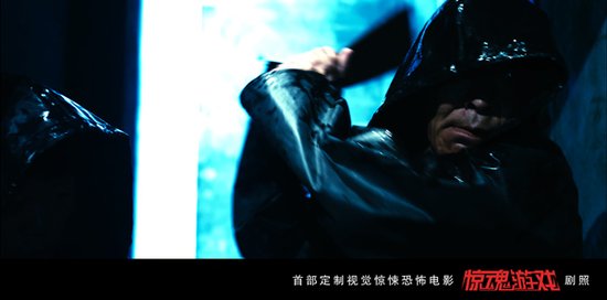 《惊魂游戏》剧照:王双宝雨夜举刀演绎变态杀人狂