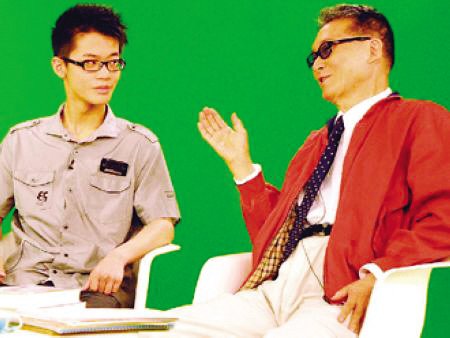 李敖与儿子.(资料图)