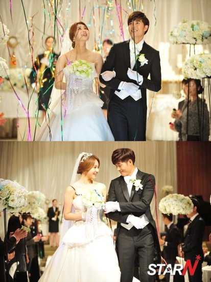 韩剧《may queen》曝在熙孙恩书华丽婚礼剧照