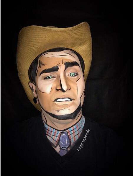 国外博主把自己的脸画成漫画人物好逼真