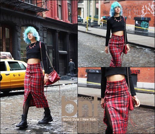 盘点纽约街头格纹时尚潮流 摩登复古并存