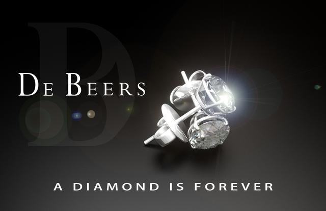 戴比尔斯钻石广告图片