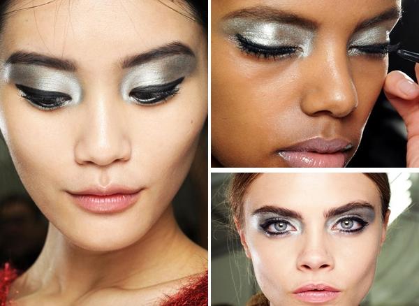 圣诞大趴必备 bling bling金属眼妆超抢眼