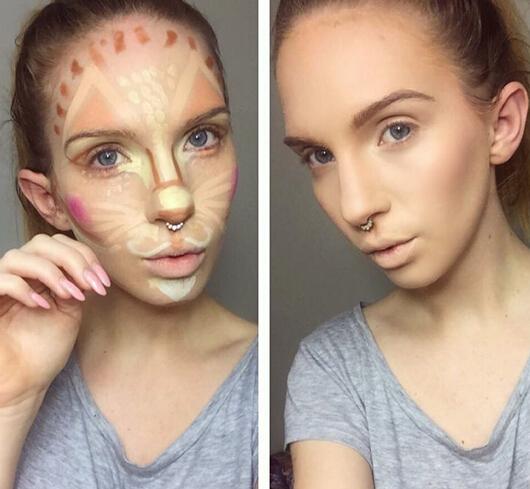 能承受多丑就能有多美 想修容先画小丑脸