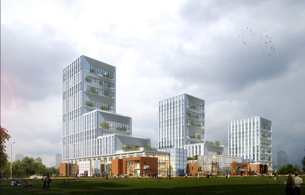 厦门建筑产业现代化示范园公共服务中心工程效果图