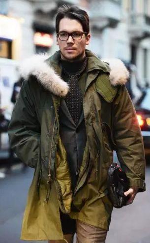 了一种大衣风格很多明星都穿它凹过造型多为藏蓝色各大品牌加上现代审