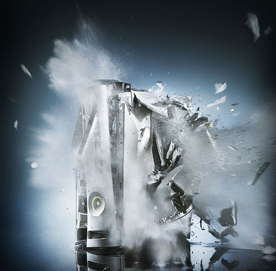 xbox360主机爆炸效果