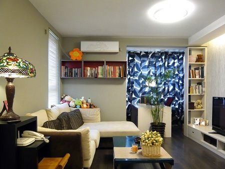 天津腾虹装饰-冬日雪的颜色,50平米小户型巧妙搭配出冬天的味道!