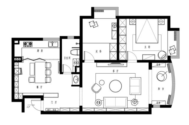 5w软装12w风格:混搭简约北欧风面积:85平