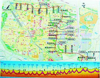 鄭州地鐵四號線線路圖