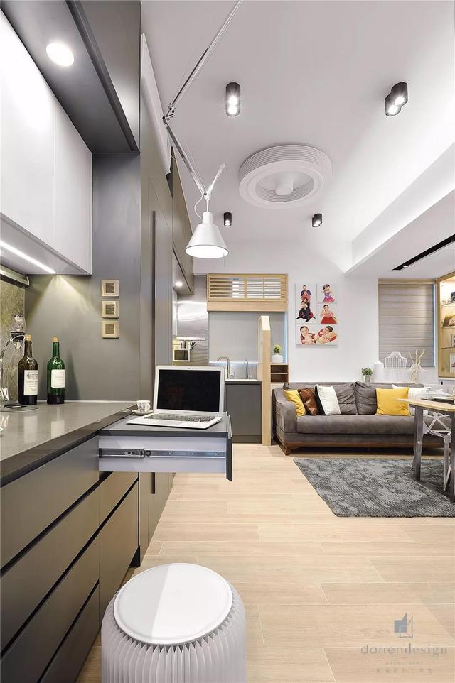 香港59㎡现代简约风3室2厅2卫堪称小户型蜗居典范