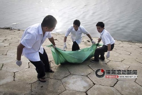 市民清晨湘江钓鱼发现女尸 已打捞上岸做尸检