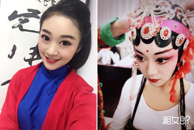 湖南90后小花旦很着急 想为戏曲传承出份力
