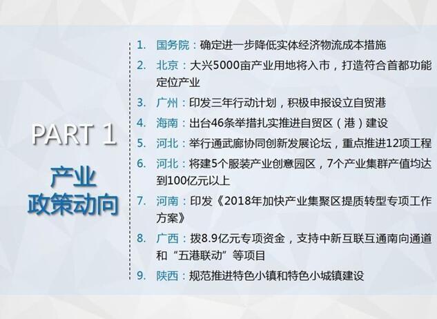 2018年5月产业地产市场月报