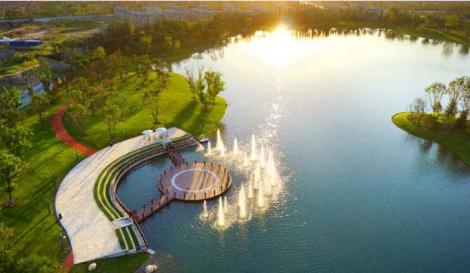 永定河孔雀城枫丹白露花园：幸福生活+下雨