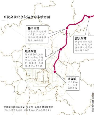 京沈高铁线路图片图片