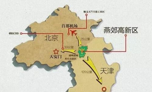 燕郊行政地图图片