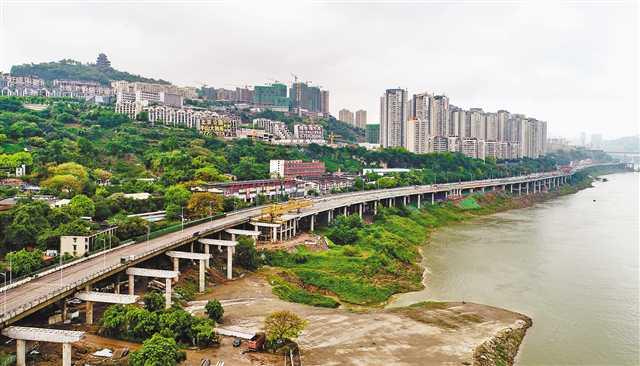北滨路拓宽工程一期进展顺利 将建成双向六车道