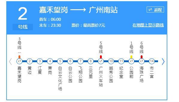 地鐵2號線囊括廣州火車站及廣州南站兩個列車站點,以火車的客流量帶動