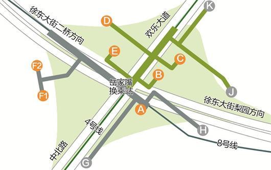 分佈圖圖為:岳家嘴站內結構示意圖楚天都市報記者潘錫珩武漢岳家嘴