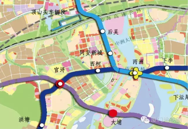 同安新城轨道交通线网规划图还有,滨海旅游浪漫线加紧建设,新规划的