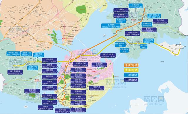 7號線具體站點:廈門大學-思明北路-中山公園-二市-白鷺洲公園-湖濱