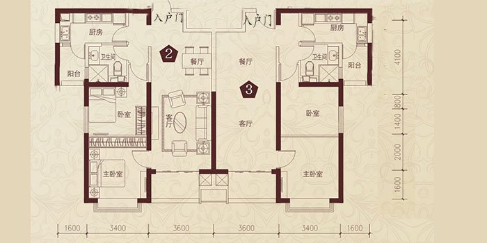 恒大御景93平米两室 纯南采光小刚需