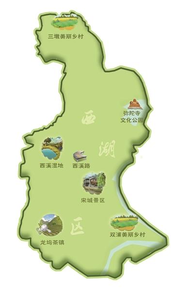 杭州西湖区三墩镇地图图片