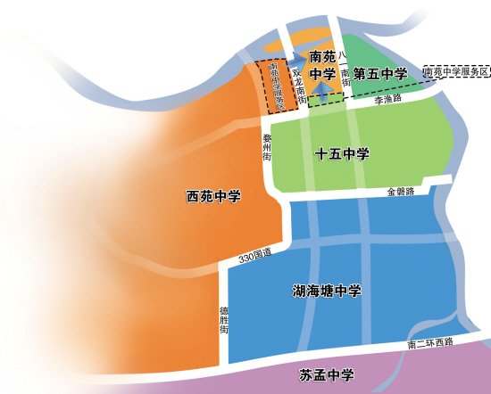 最新市区小学初中学区划分图出炉 湖海塘学校受关注