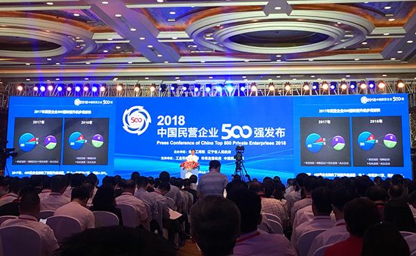 2018中国民营企业五百强名单发布，华为连续三年荣登榜首
