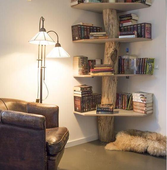 墙面转角收纳设计!