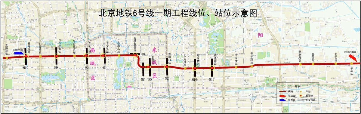 北京地铁线路图6号线图片