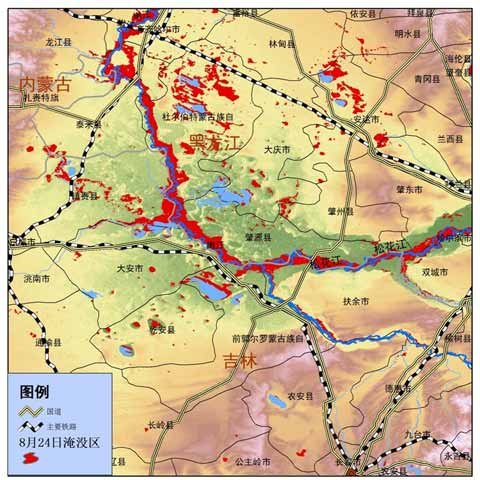 東北地區主要水文站實時水情表(2013年8月27日08時)