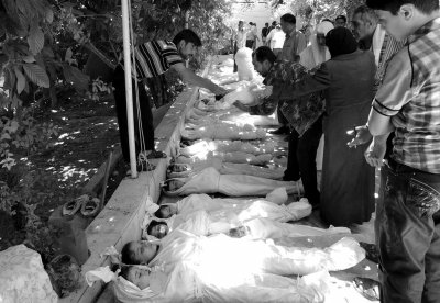 毒气致叙利亚千余人死亡 政府军反对派互相指责