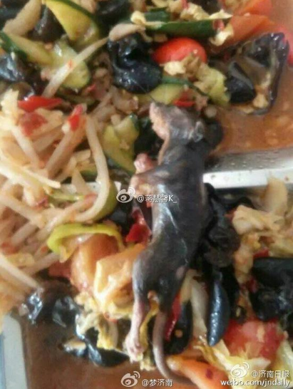 山东一中学食堂菜里吃出老鼠基本属实 将被追责