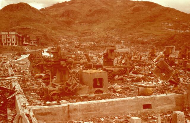 美国家档案馆现长崎核爆彩色照片 画面震撼(图)