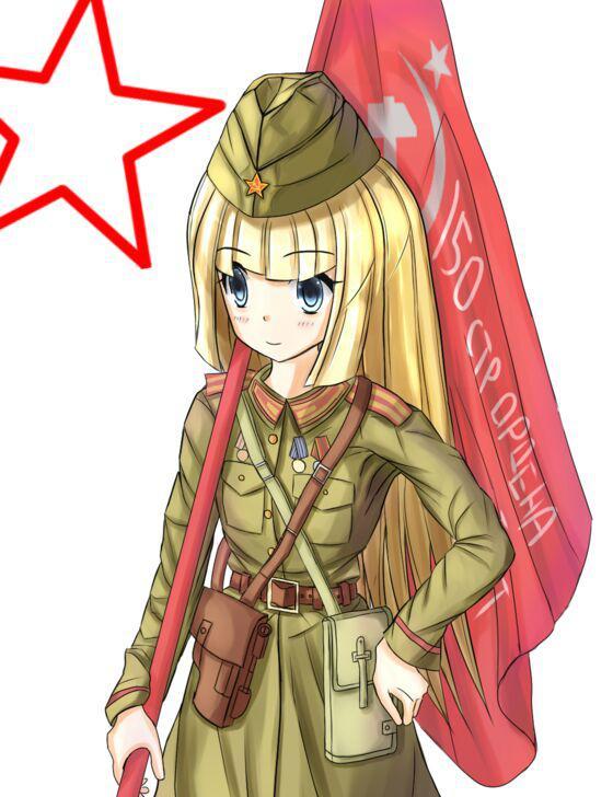 日本漫画里面的苏联红军妹子