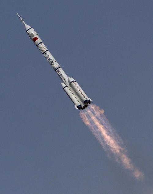 资料图:中国火箭升空